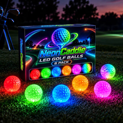 NightPar™ LED Glow Golf Balls – 6 Pack